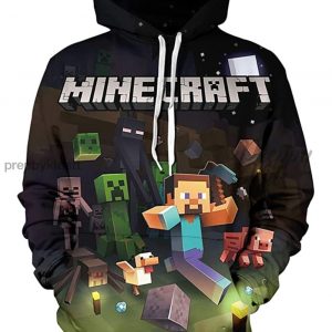Minecrft Camp Mining Edition 3D Hoodie